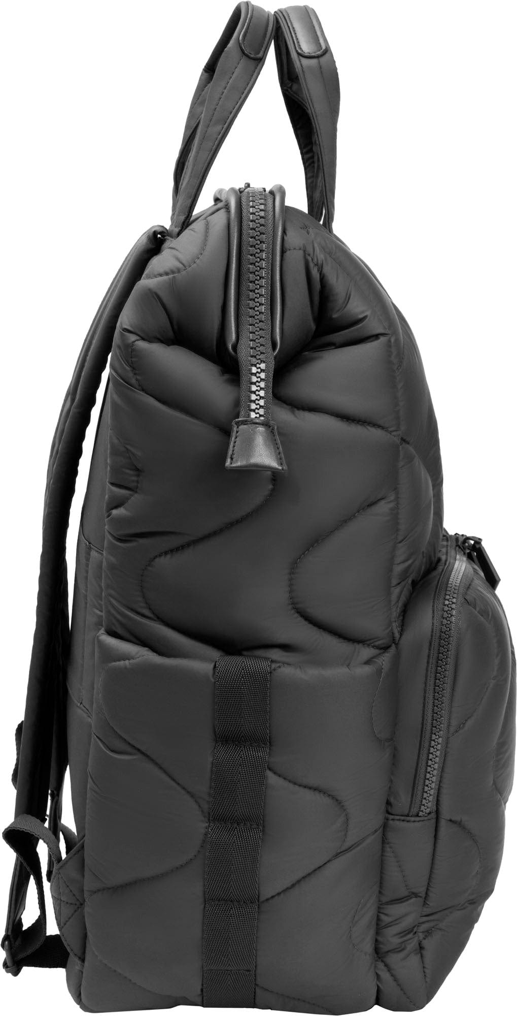 Joan & David Wave Quilted Puffer Nylon 18 Inch Square Workbook Backpack