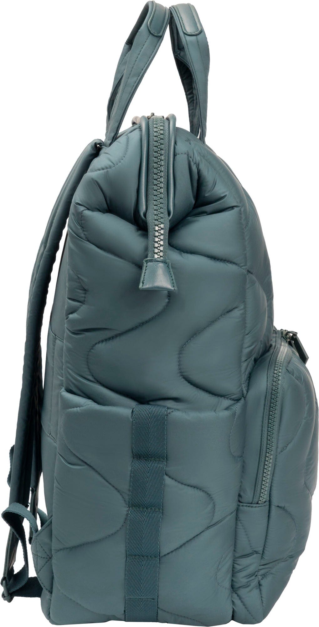 Joan & David Wave Quilted Puffer Nylon 18 Inch Square Workbook Backpack