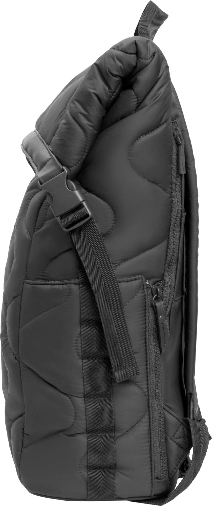 Joan & David Wave Quilted Puffer Nylon 18 Inch Square Buckle Workbook Backpack