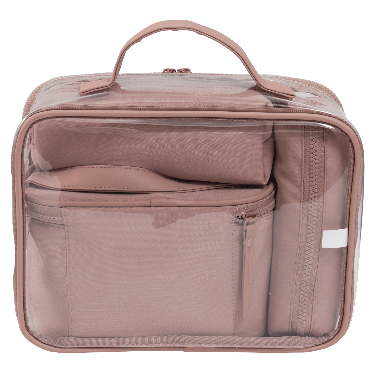 Joan & David Tonal Sport Nylon 4-Piece Clear Cosmetic Bag Set