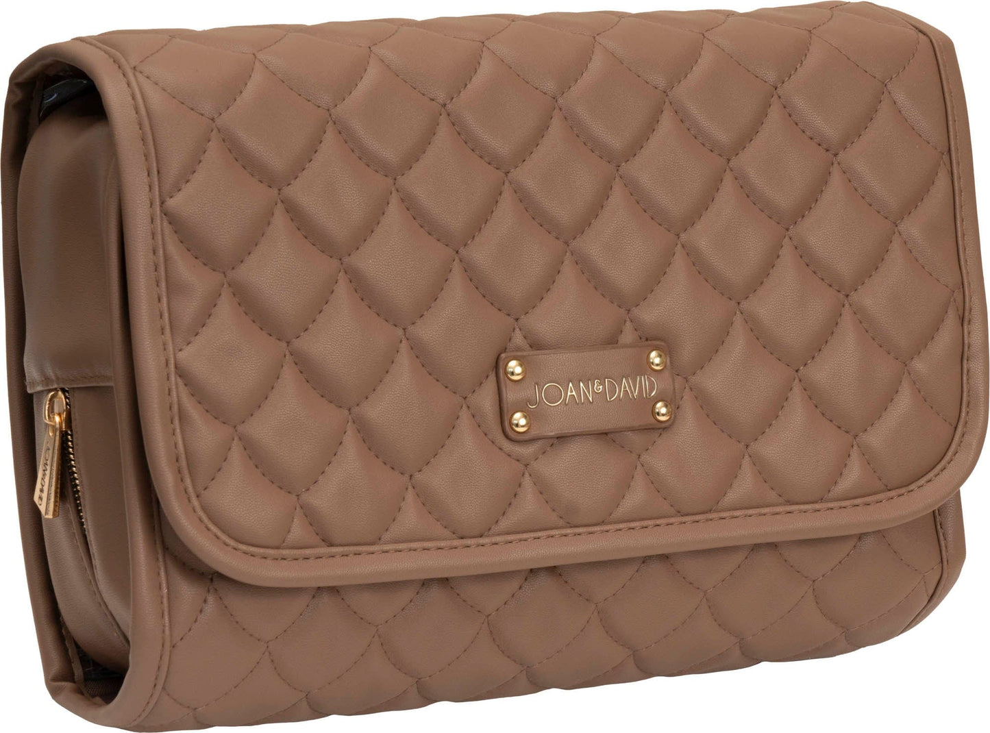 Joan & David Teardrop Quilted Roll Hanging Toiletry Organizer Bag