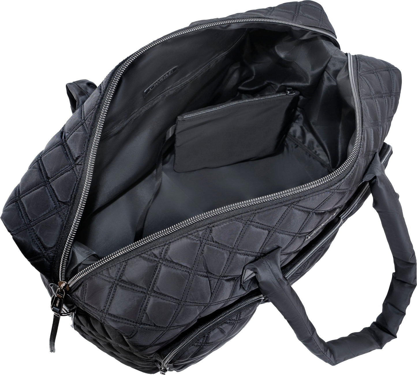 Joan & David 22 Inch Diamond Quilted 3 Pocket Nylon Duffel Bag