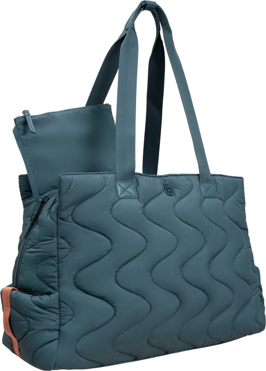 Joan & David Puffer Parachute Wave Nylon Tote