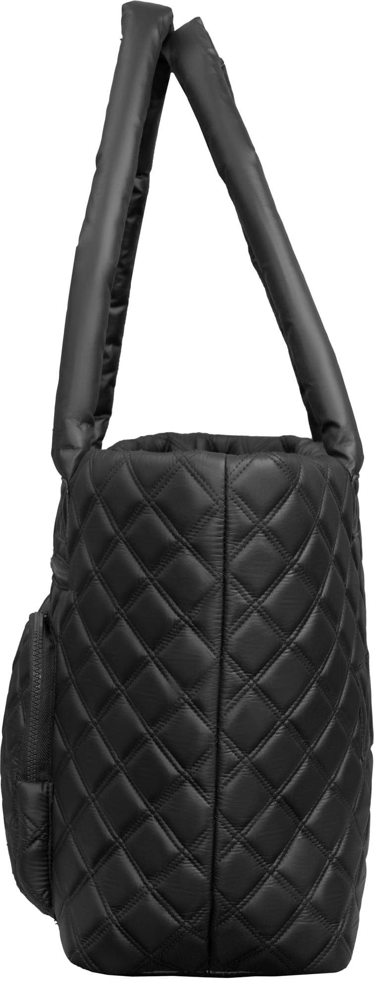 Joan & David Diamond Quilted Parachute Nylon Tote