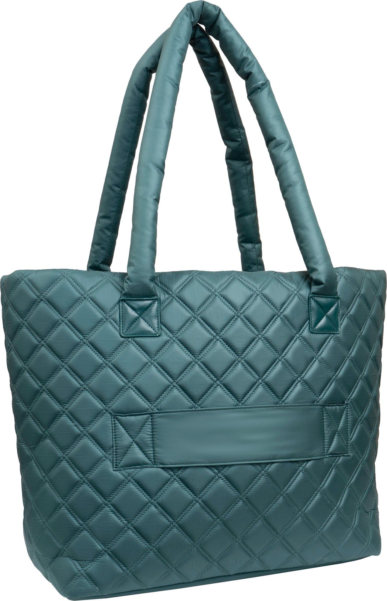 Joan & David Diamond Quilted Parachute Nylon Tote