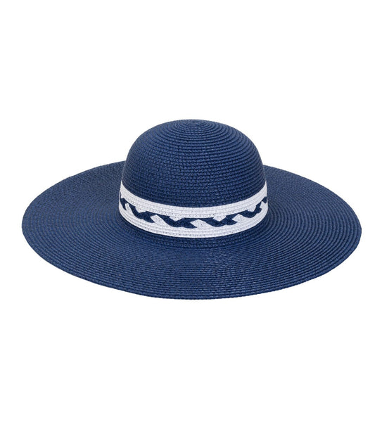 Max Studio Straw Braided Crown Floppy Sun Hat