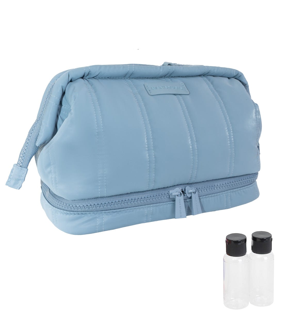 Max Studio Tubular Quilted Nylon Toiletry Pouch