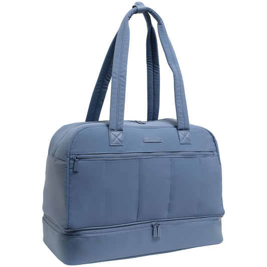 Max Studio The Aurelia Puffer Nylon Drop Bottom Weekender Duffle