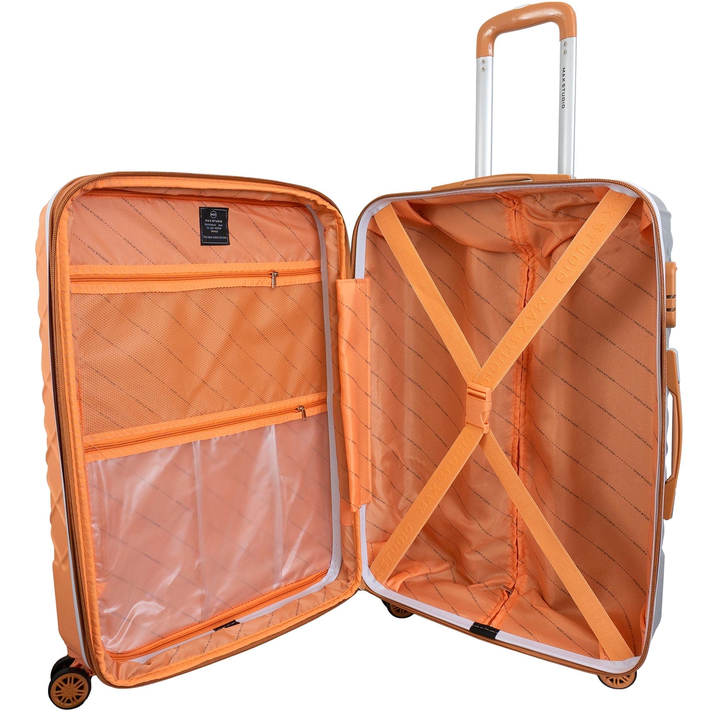 Max Studio ABS 3-Piece Luggage Set Ð Diamond Quilted Collection