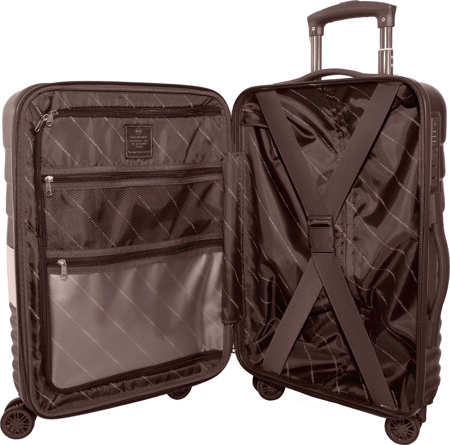 Max Studio ABS 3-Piece Luggage Set Dublin Collection