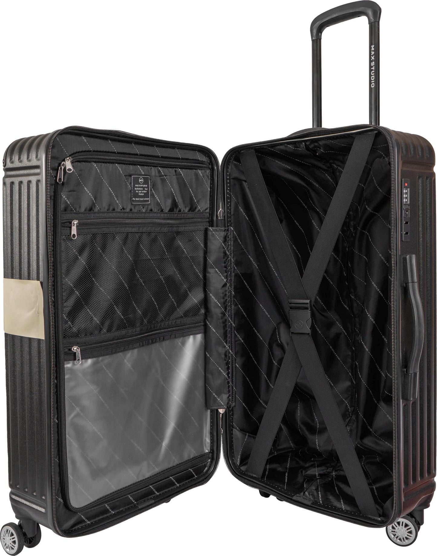 Max Studio ABS 3-Piece Luggage Set Santorini Collection