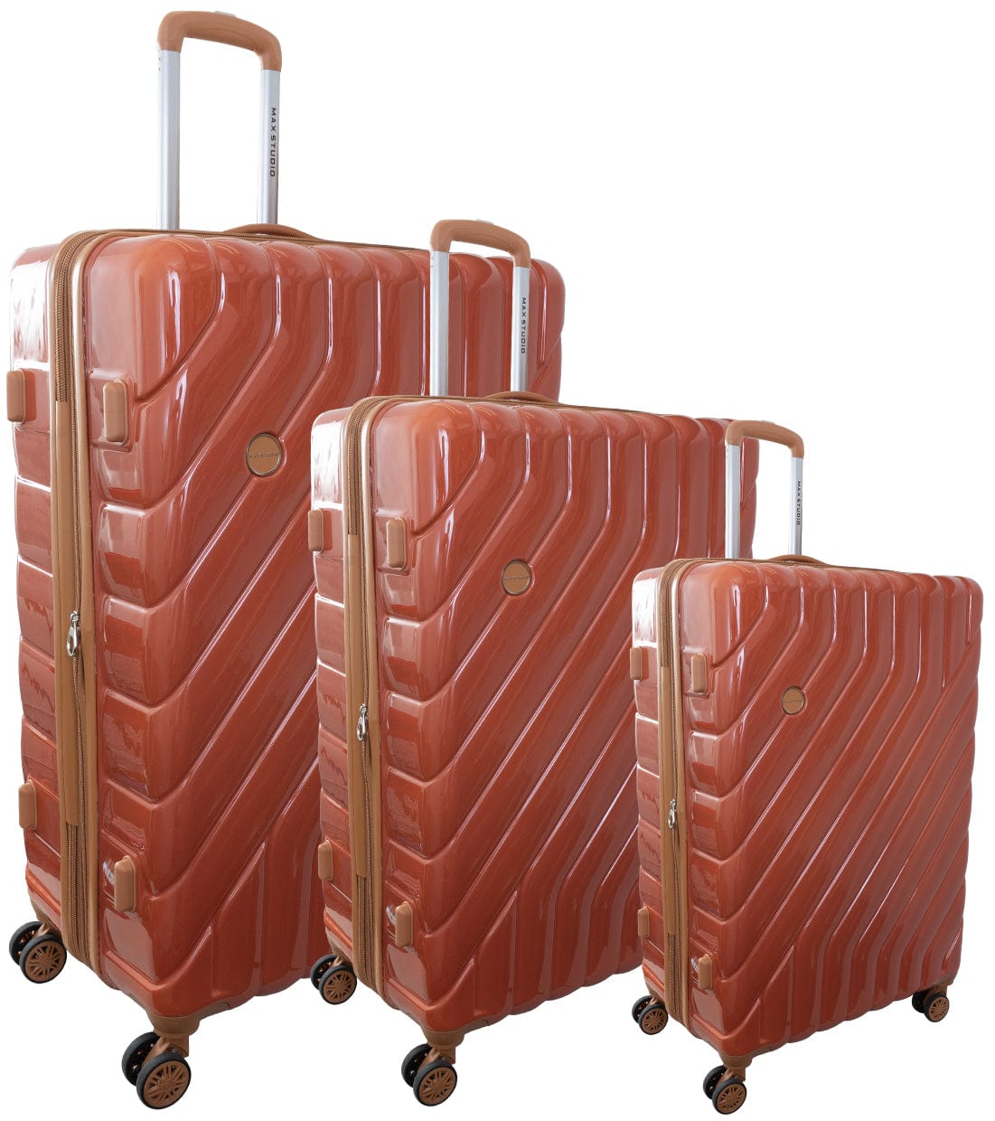 Max Studio PC 3-Piece Luggage Set Valletta Collection