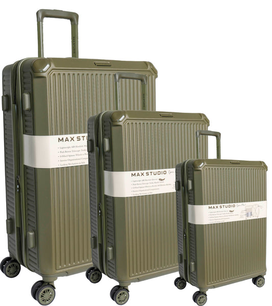 Max Studio The Loures ABS 3-Piece Luggage Set