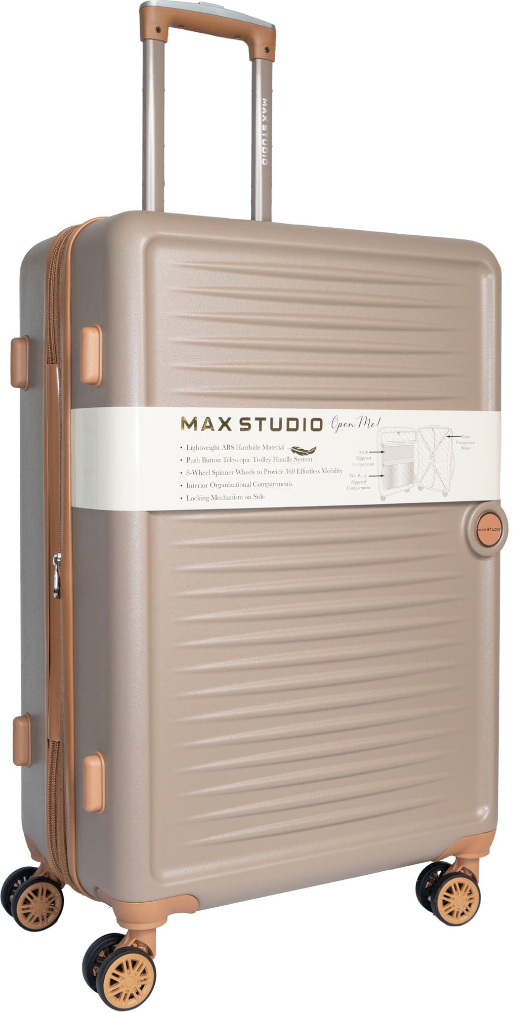 Max Studio The Lisbon ABS 3-Piece Luggage Set