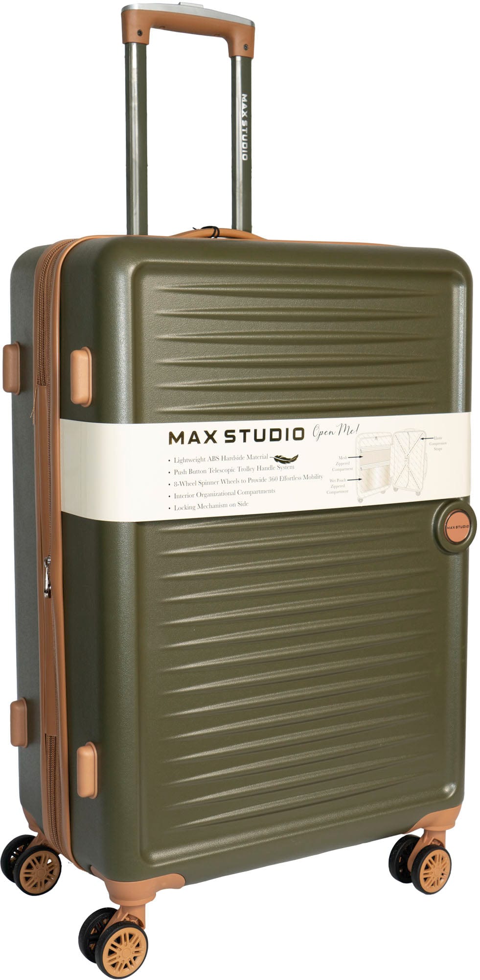 Max Studio The Lisbon ABS 3-Piece Luggage Set