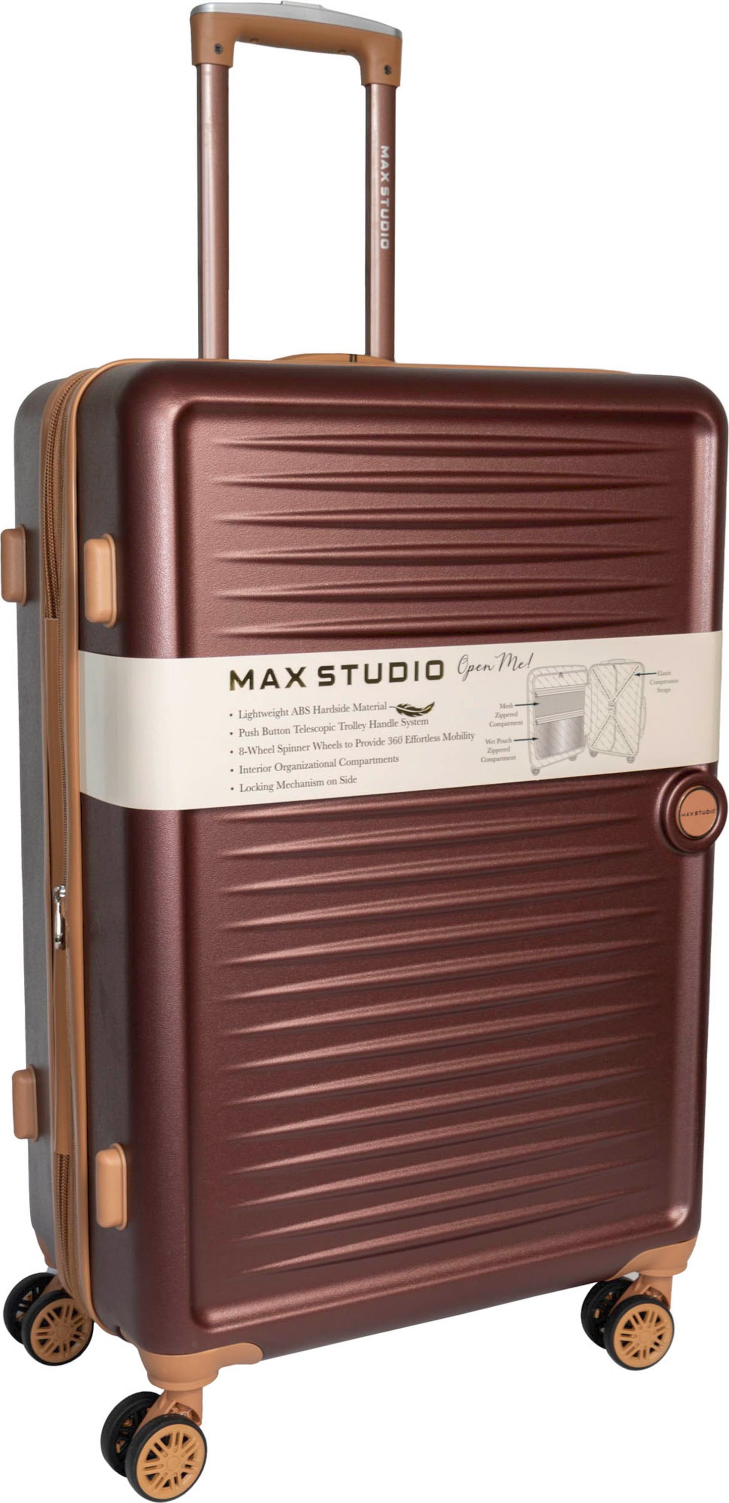 Max Studio The Lisbon ABS 3-Piece Luggage Set