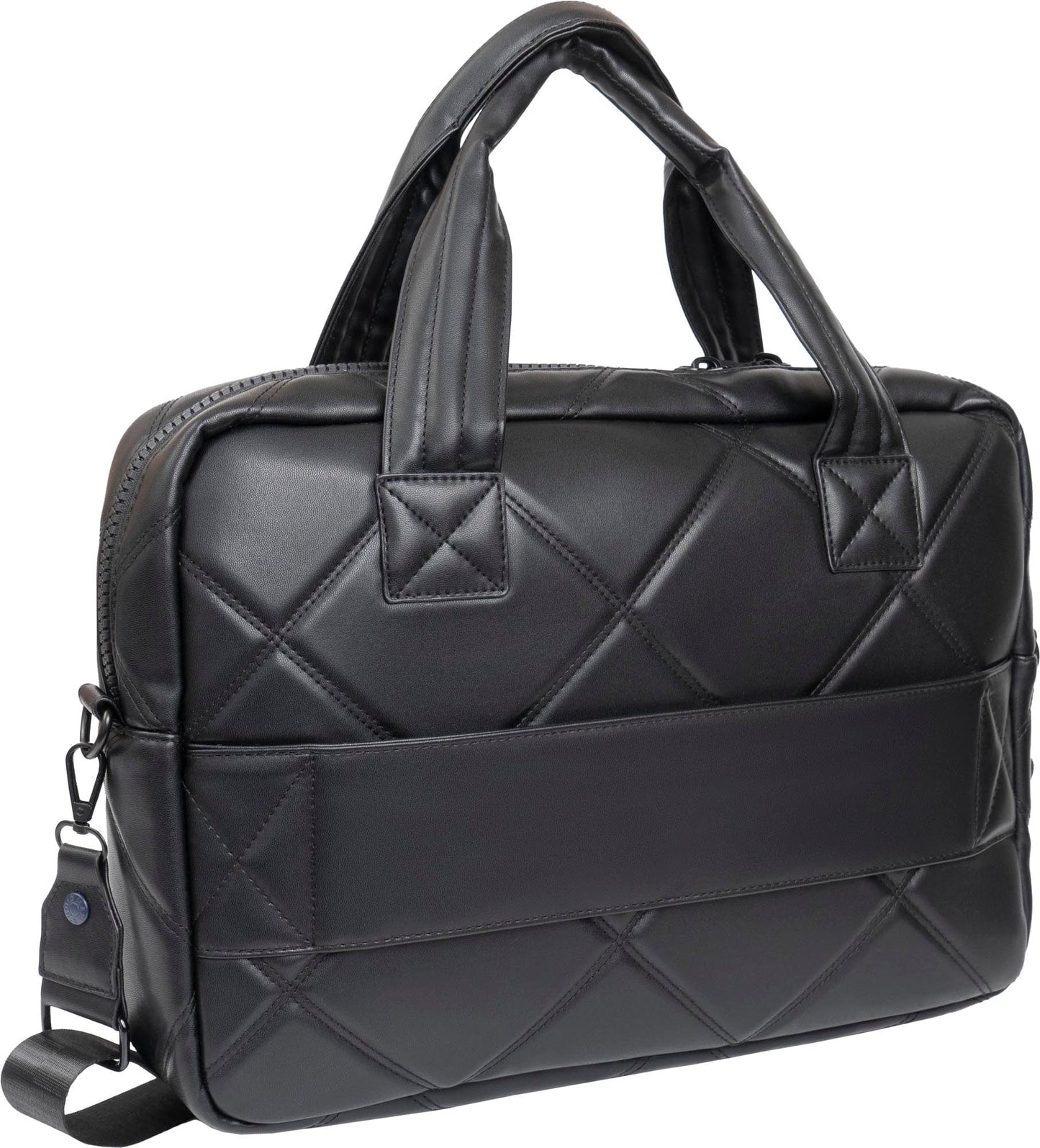 Max Studio 21 Inch Large Lamby Diamond Quilted Laptop Bag