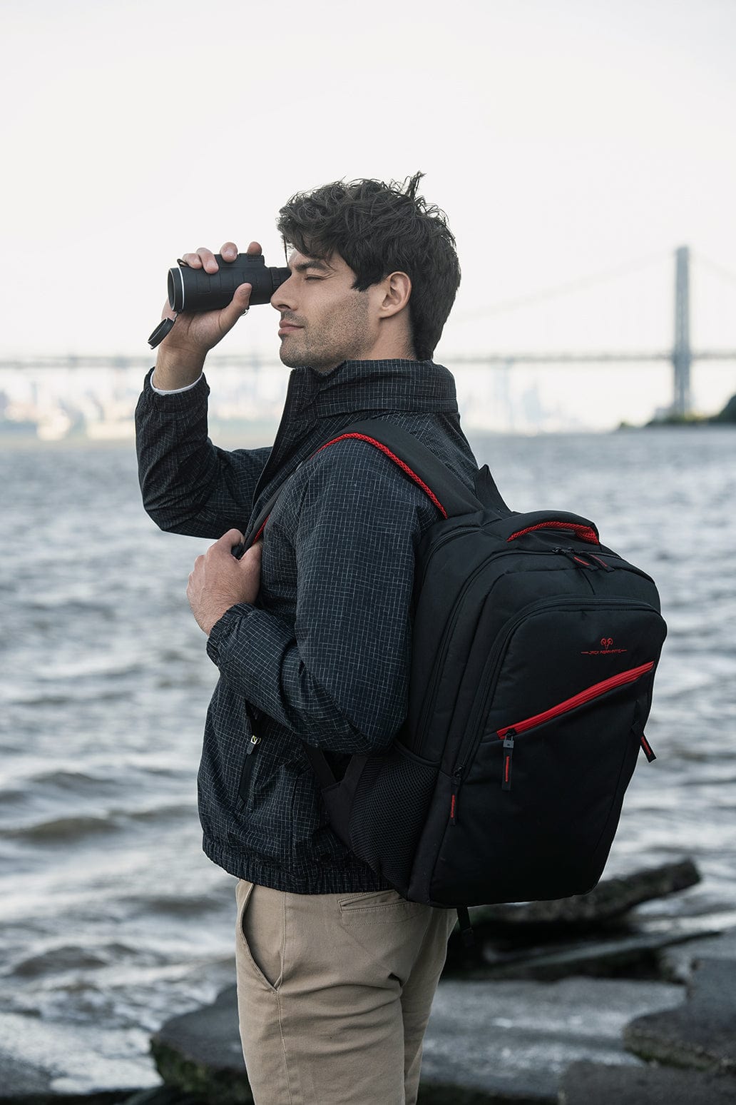 Jack Abrahams | The Carson | Men's 18-In Lightweight Nylon Workbook Backpack