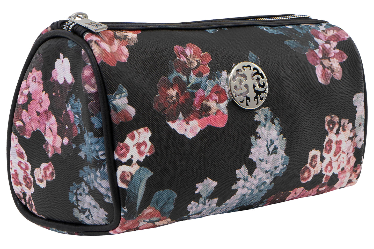 Rebecca & Rifka Floral Print Round Loaf Cosmetic Case