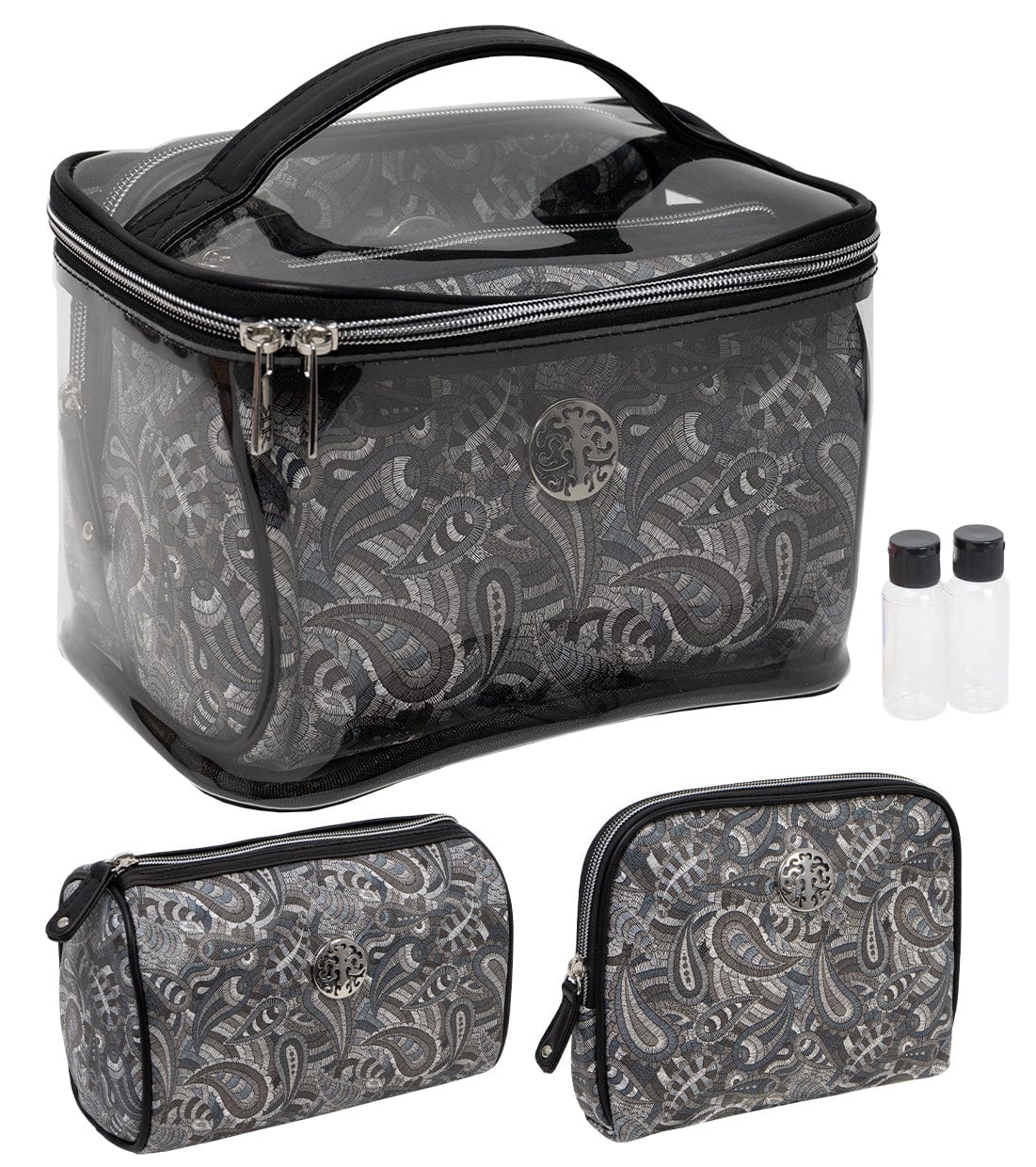 Rebecca & Rifka 3 Piece Paisley Print Cosmetic Gift Set