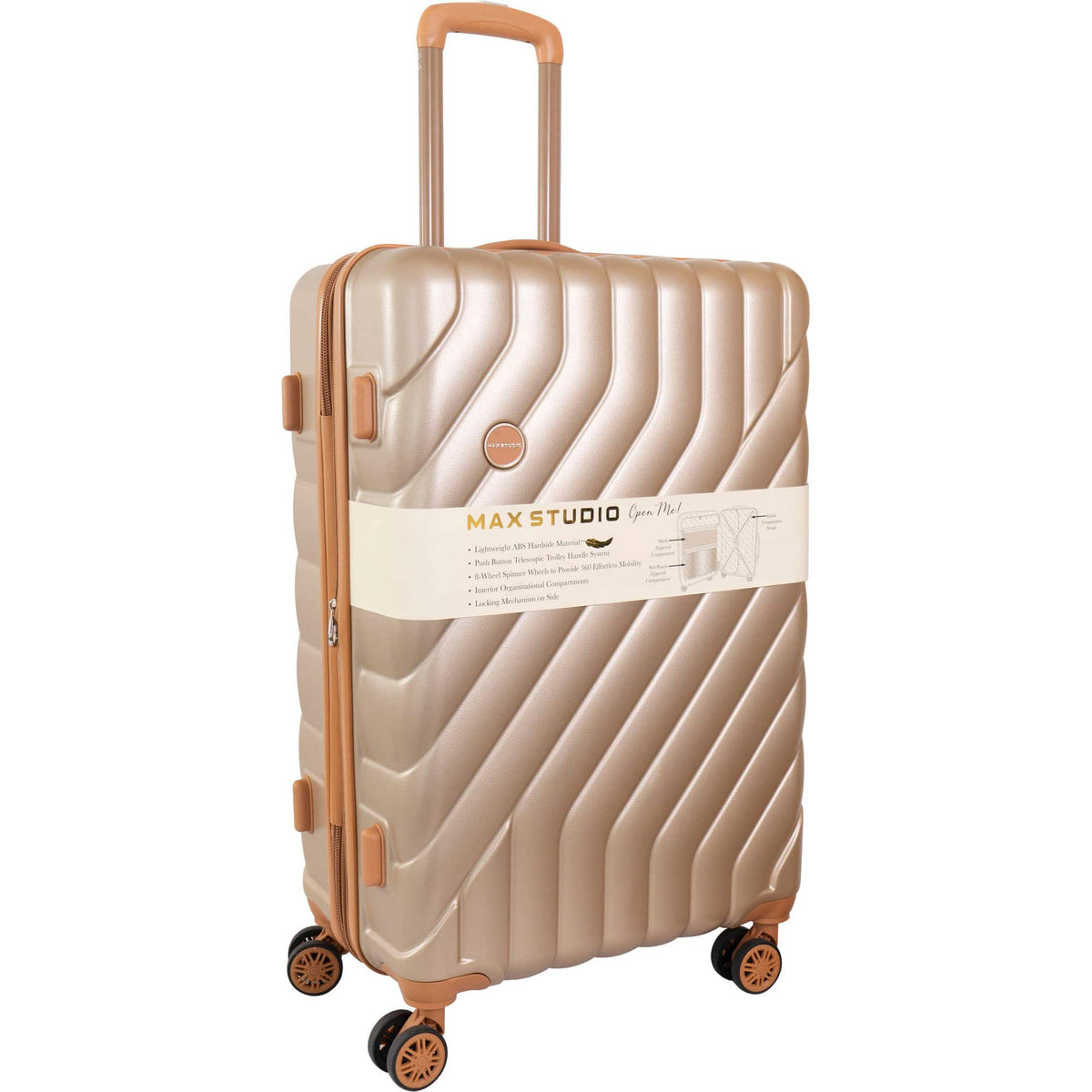 Max Studio PC 3-Piece Luggage Set Valletta Collection