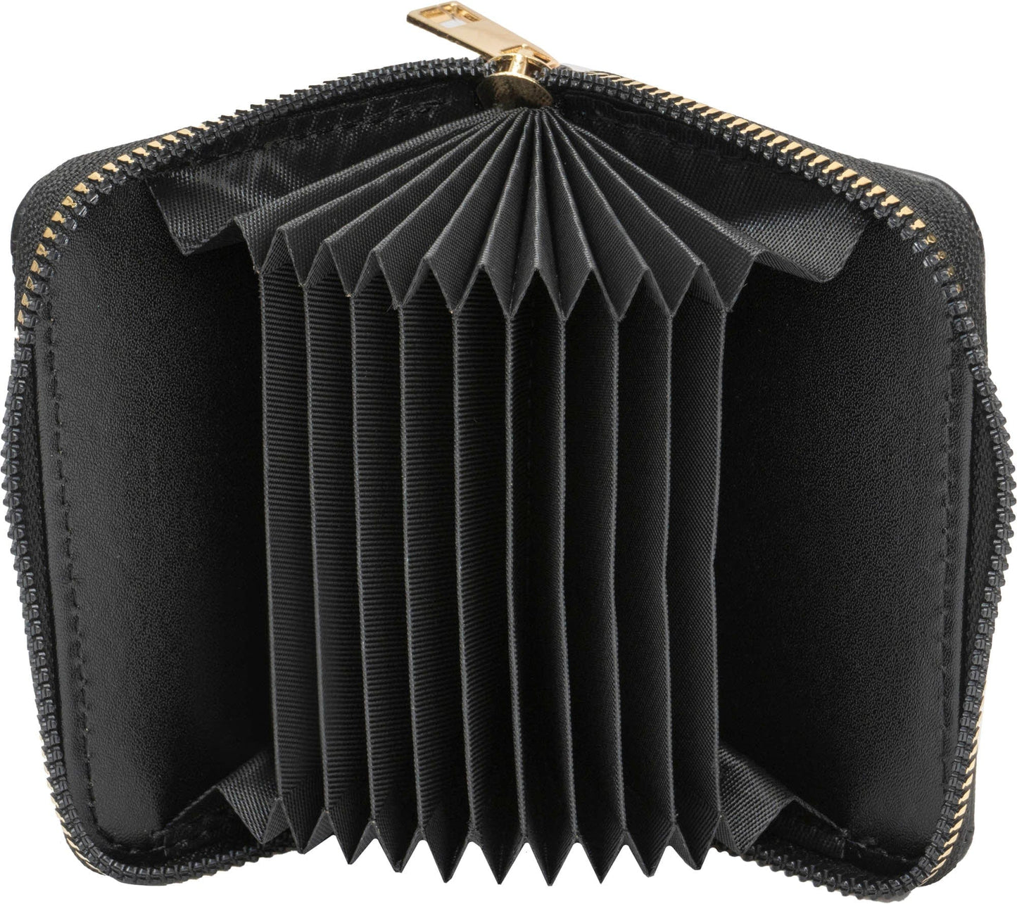 Rebecca & Rifka Smooth Tubular Quilt Medallion Zip Accordion Wallet