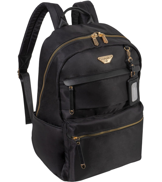 Ellen Tracy 19 Inch Nylon Twill Workbook Backpack