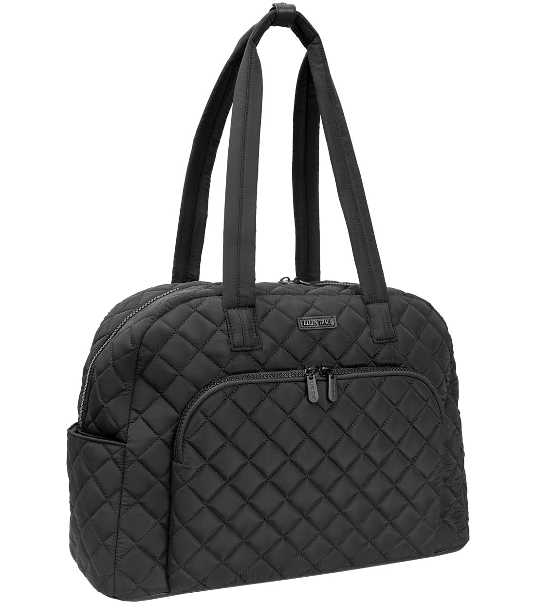 Ellen Tracy 20 Inch Diamond Nylon Quilted Duffel