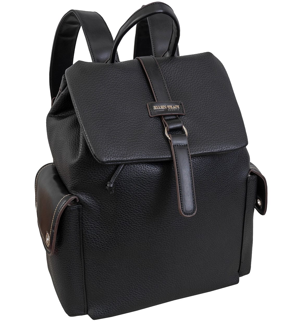 Ellen Tracy Pebble Grain Grommet Backpack