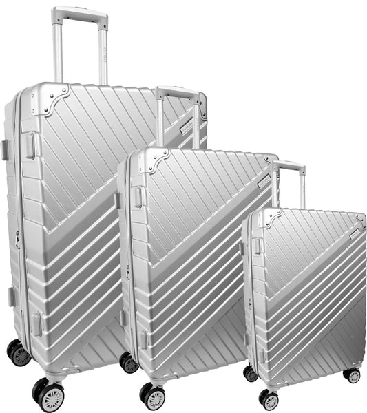 The Legend Ellen Tracy 3 PC Hard Sided Luggage Set – 21", 29", 32" Expandable 8-Wheel Spinners