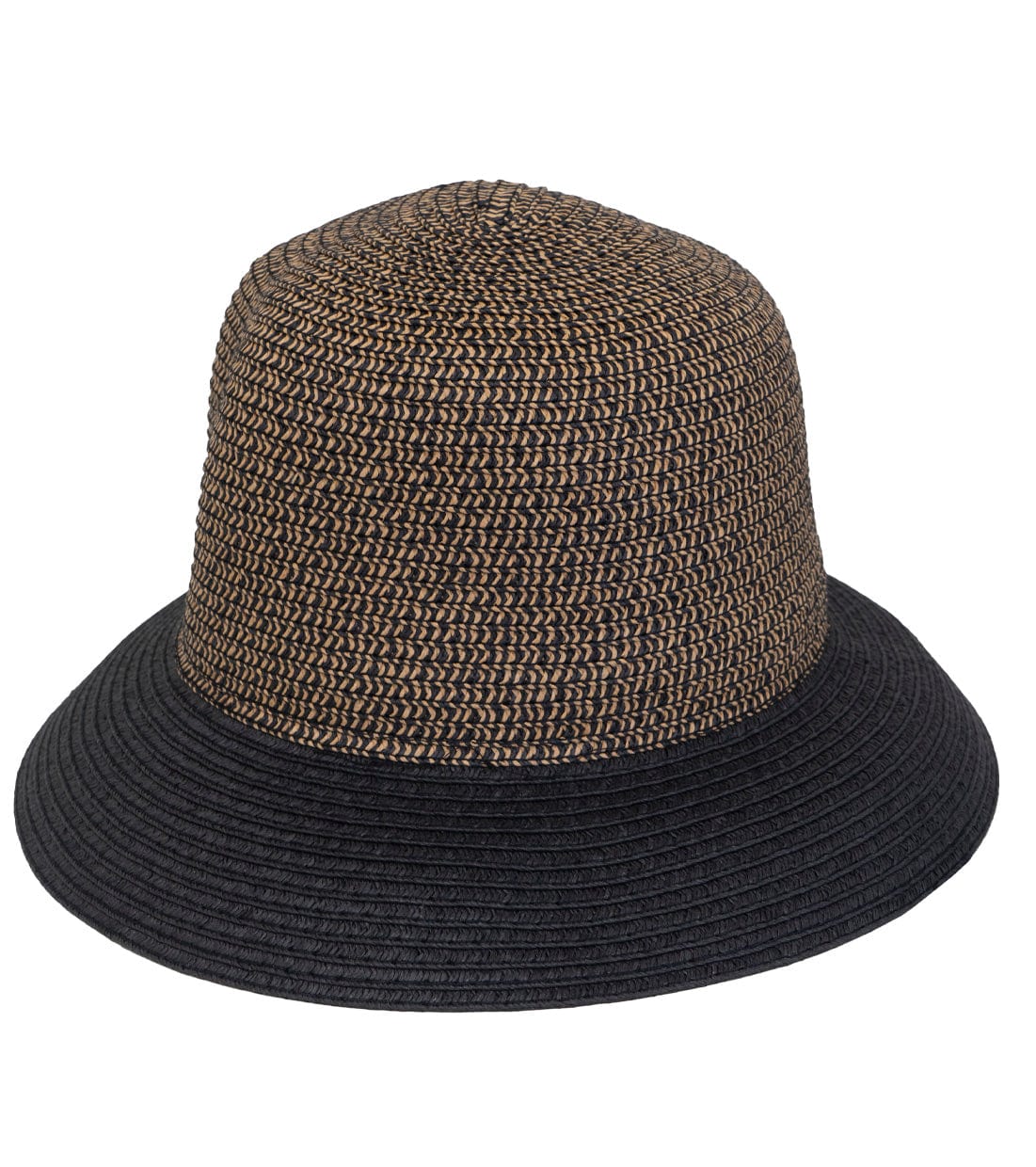 Magid Straw Two Tone Color Block Bucket Sun Hat