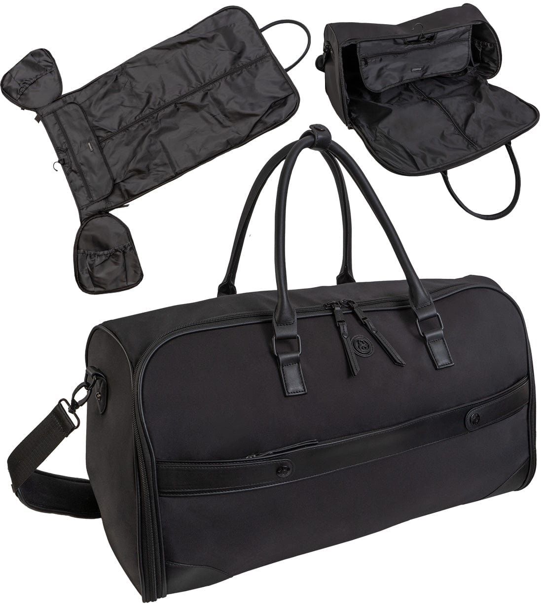 Joan & David 22 Inch Nylon Convertible Garment Duffel Bag