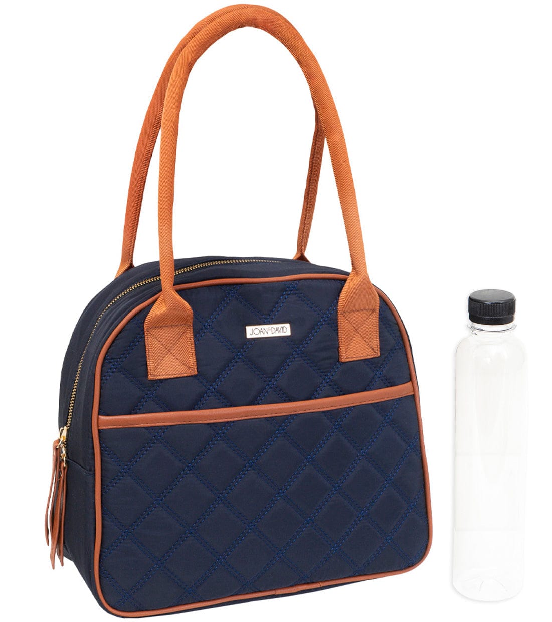 Joan & David Diamond Quilted Nylon Insulated Lunch Tote Cooler