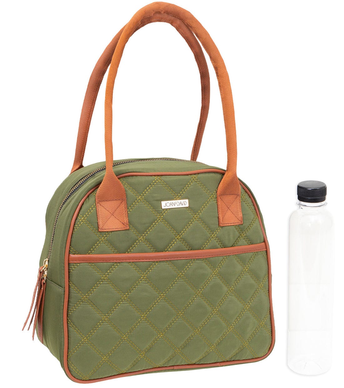 Joan & David Diamond Quilted Nylon Insulated Lunch Tote Cooler