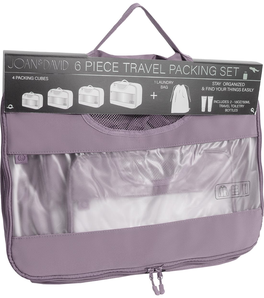 Joan & David 6 Piece Travel Packing Cube Set