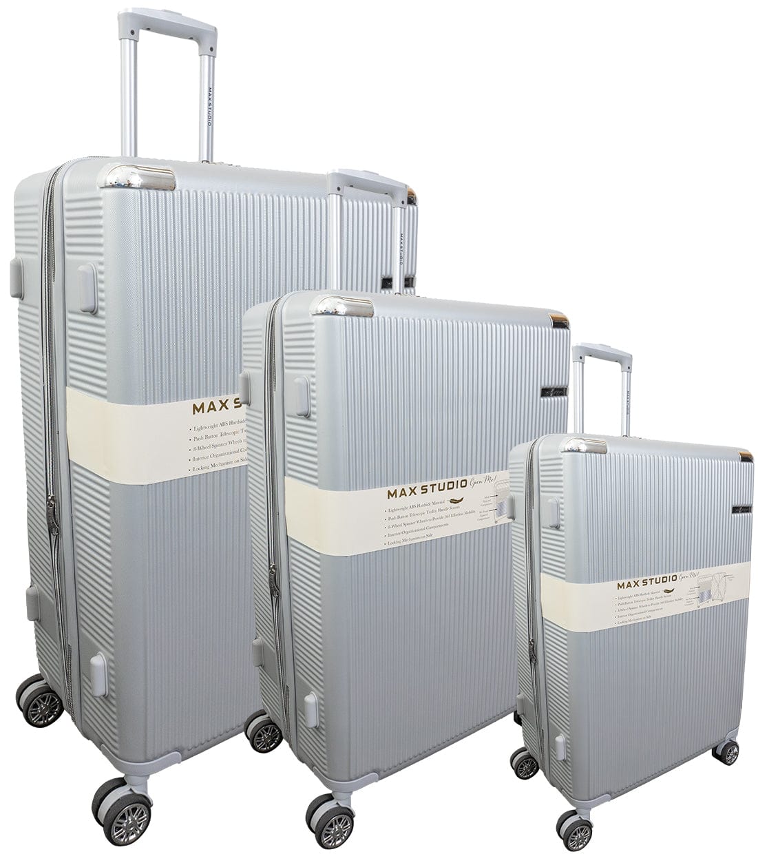 Max Studio ABS 3-Piece Luggage Set Ð Genoa Collection