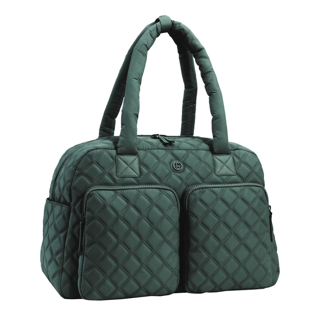 Joan & David Two Pocket Diamond Quilted 22 in. Duffel Bag